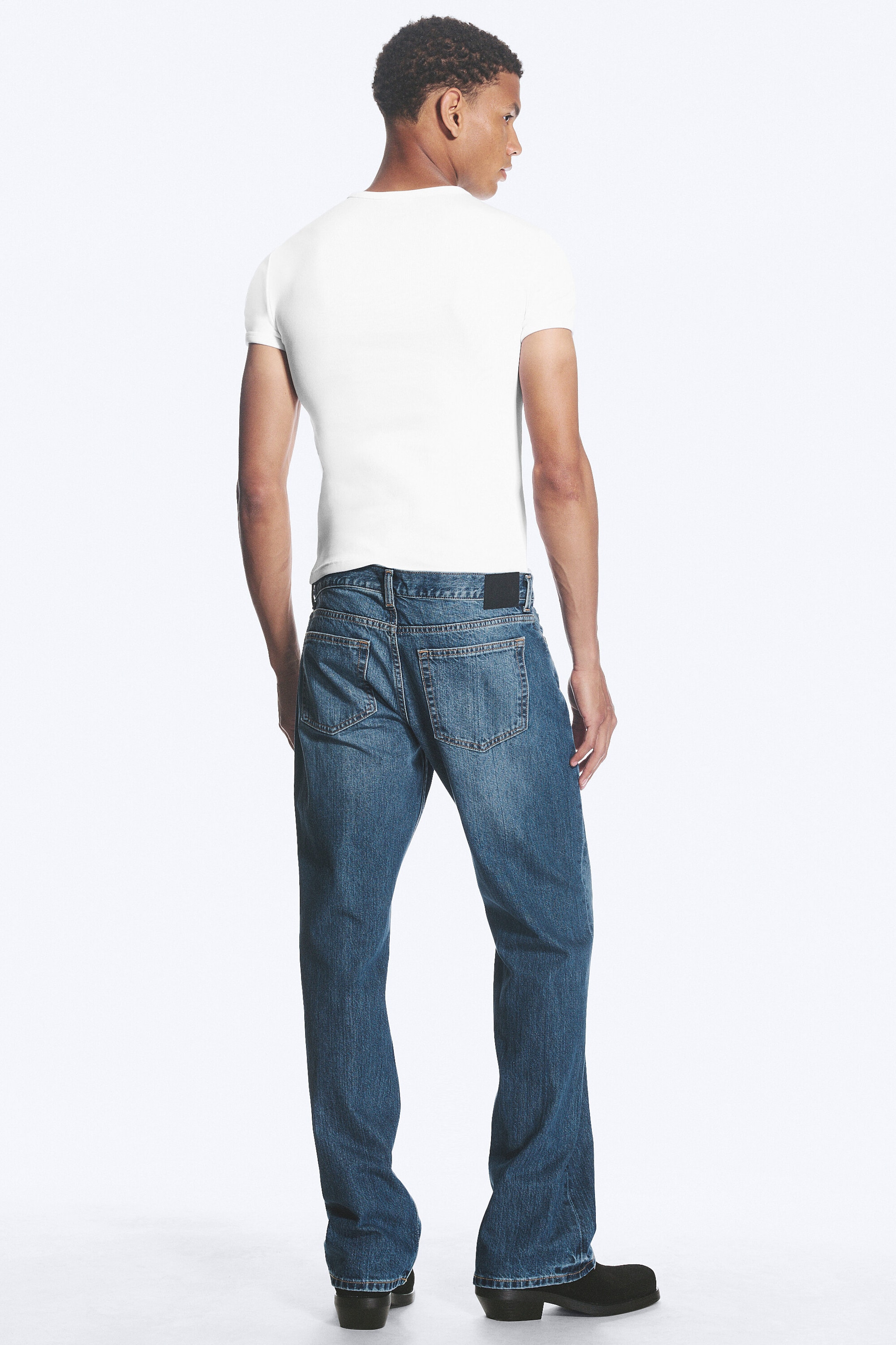 Milano Blue - Dark Blue - Sky low rise regular bootcut jeans - 4
