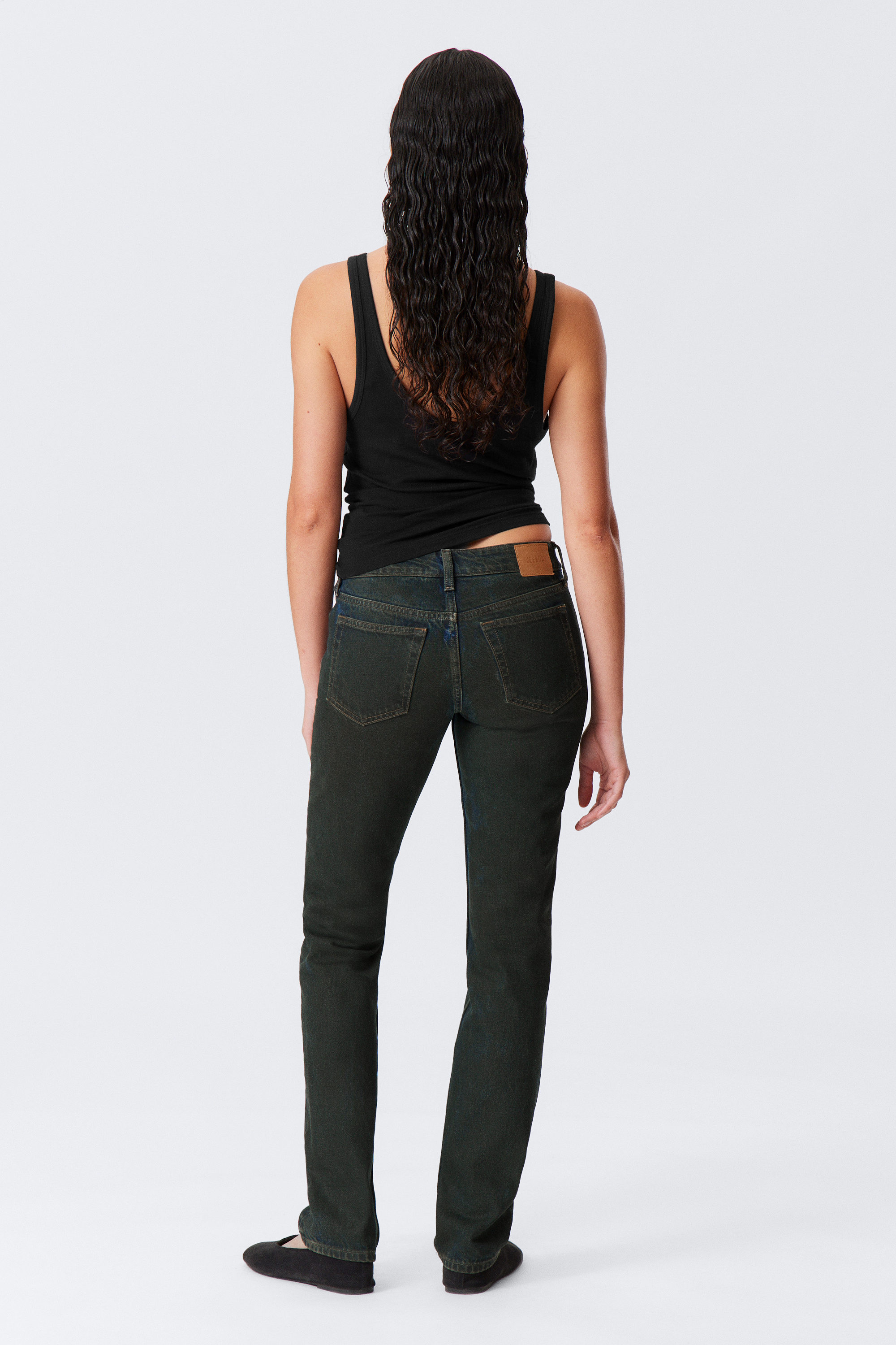 Soil Blue - Brown Stained Blue - Nail Low Rise Slim Straight Leg Jeans - 7