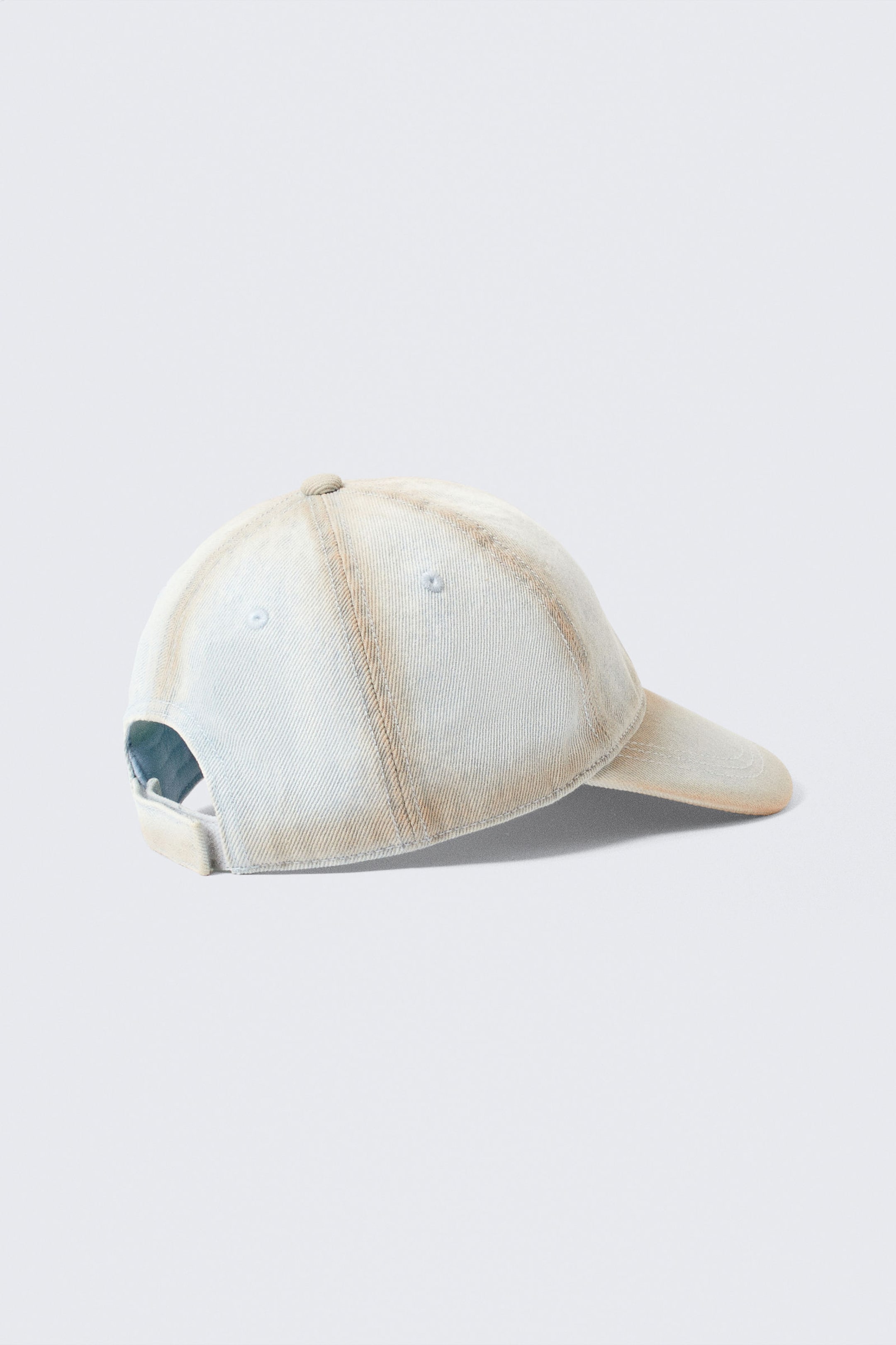 White - Baseball Denim Cap - 2
