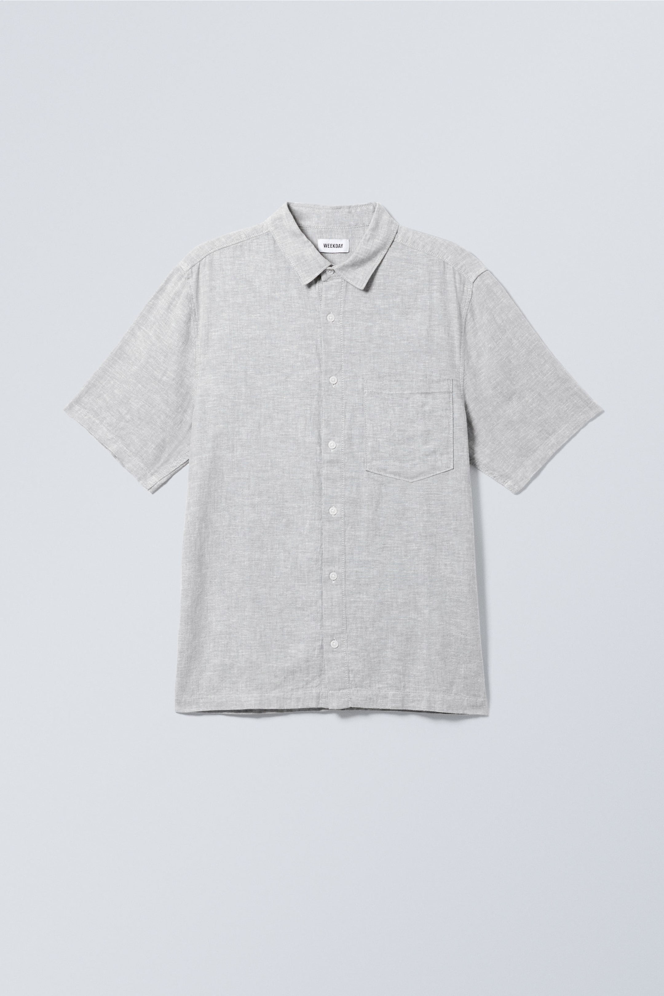 Dusty Grey - Relaxed Linen Short Sleeve - 1