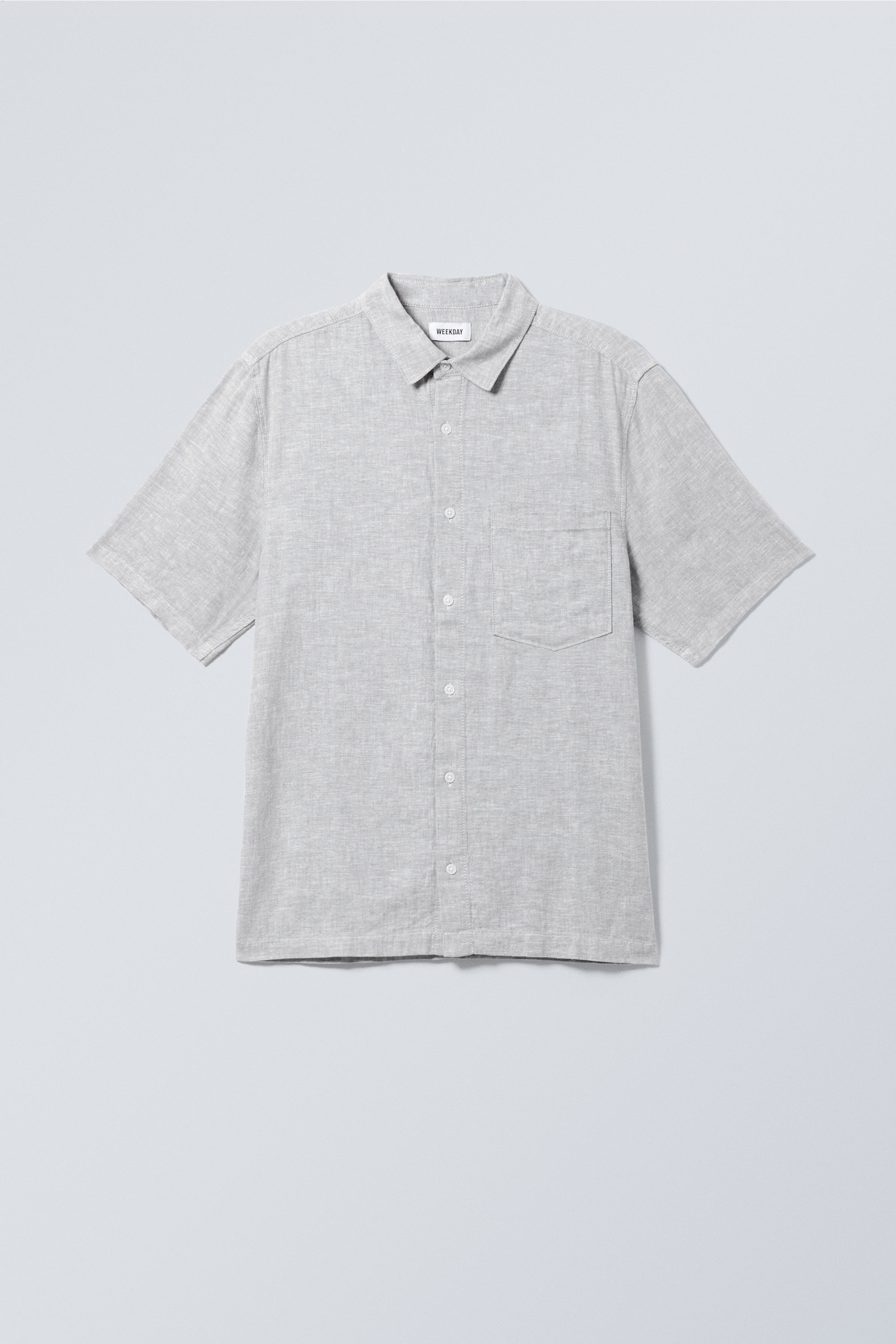 Dusty Grey - Relaxed Linen Short Sleeve - 0