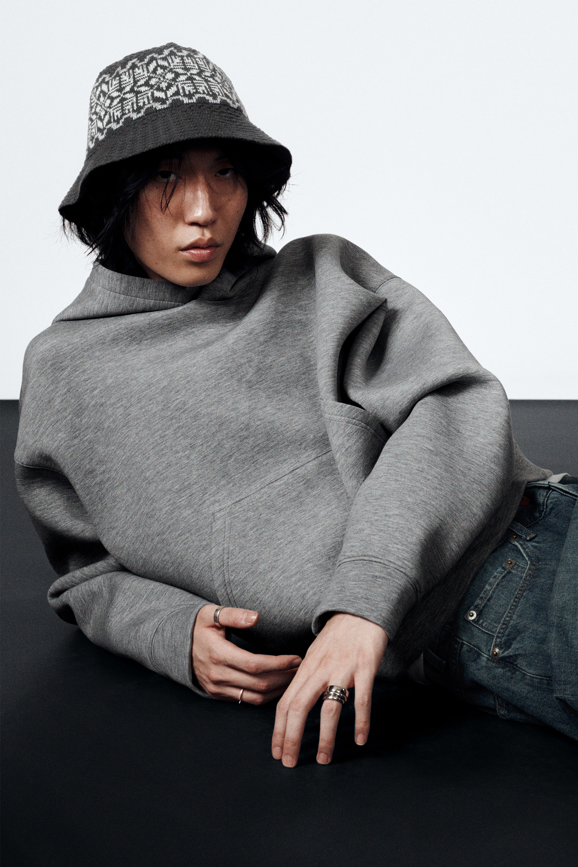 simon scuba hoodie - Grey Melange | Weekday NO
