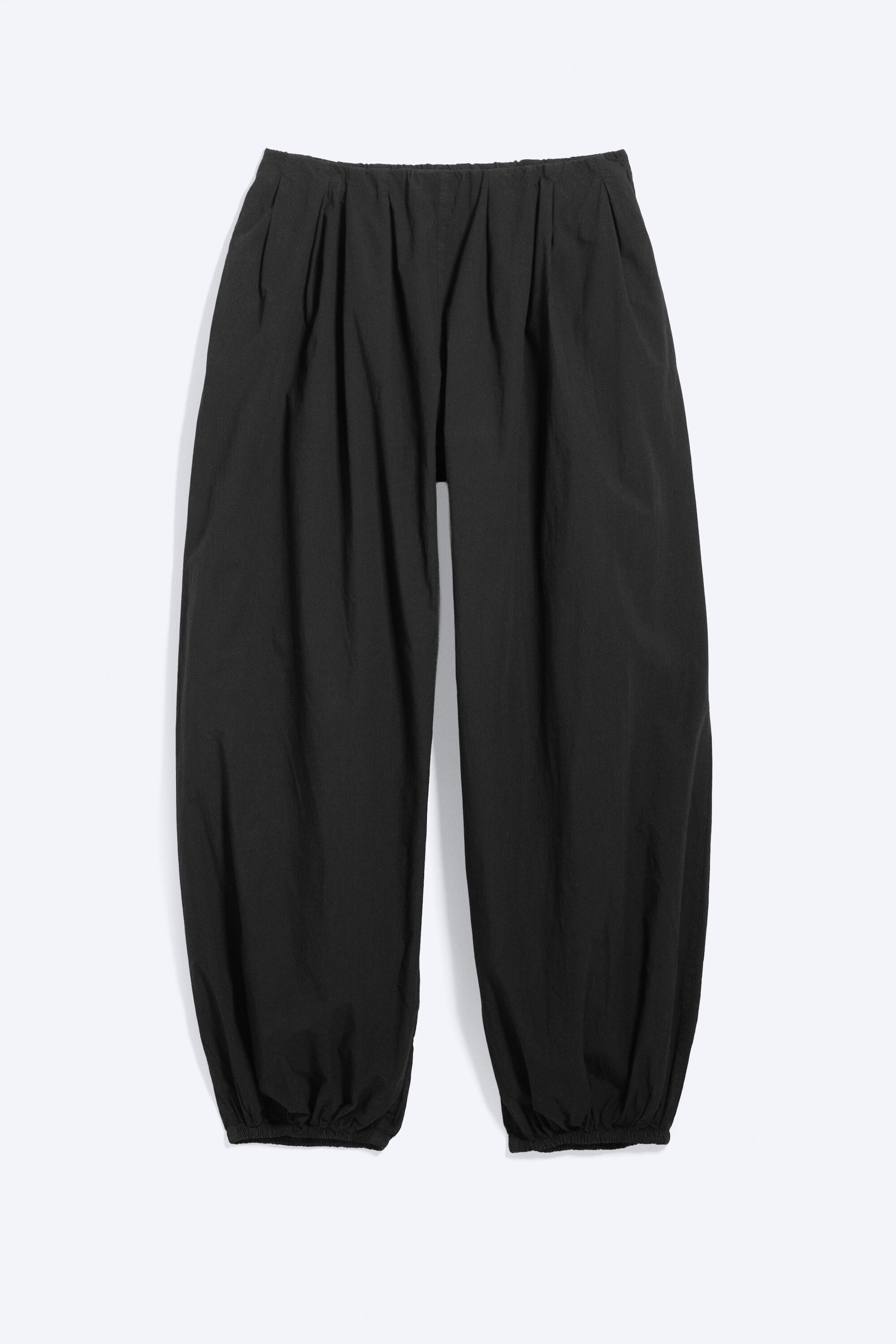 Schwarz - Ballonhose aus Baumwolle - 4