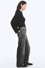 Redondo Black - Svart - Ample jeans med lavt liv, vide ben og løs passform - 3