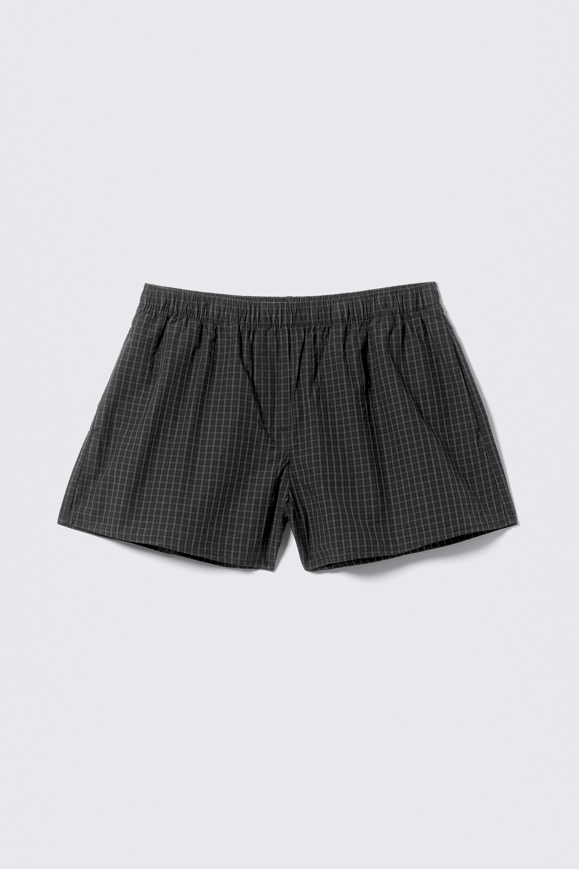 Boxer en coton décontracté - Noir à carreaux/Rouge à carreaux