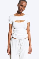 White - Layered Two-Piece Bolero Top - 0