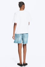 White - Relaxed Boxy Cotton T-shirt - 3