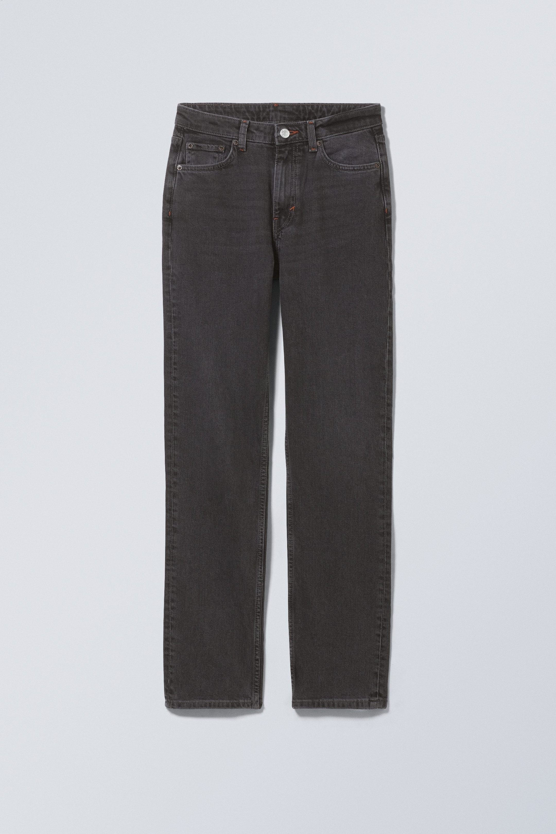 Zobacz większy obraz: Smooth High Waisted Slim Jeans - Nuit Black - Black - ONA | H&M PL 1