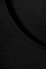 Schwarz - Longsleeve-Top aus Lyocell mit schmaler Passform - 1