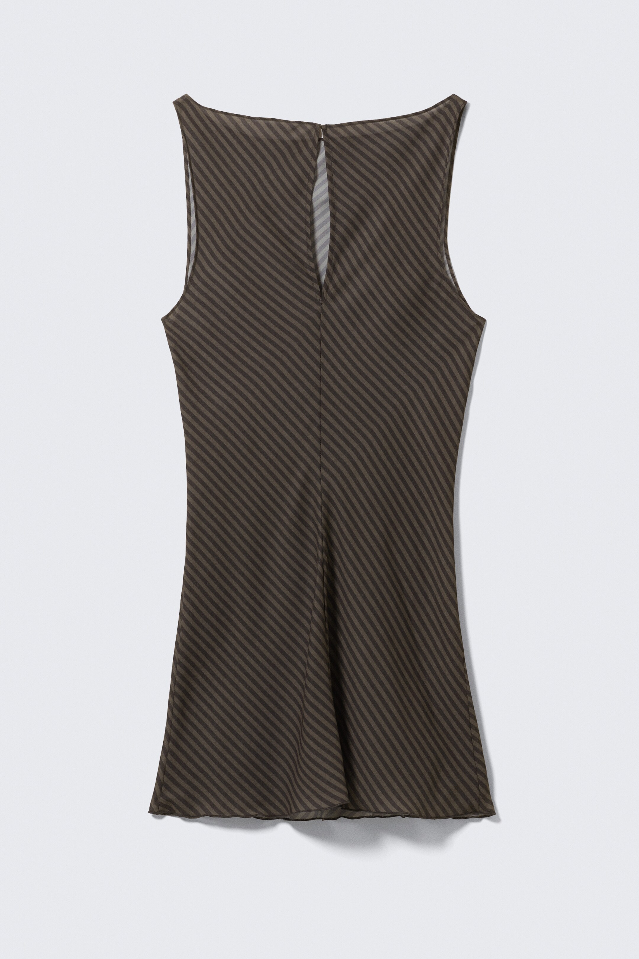 Zobacz większy obraz: Sukienka mini bez rękawów z dekoltem w łódeczkę - Black & Dark Mole - ONA | H&M PL 6