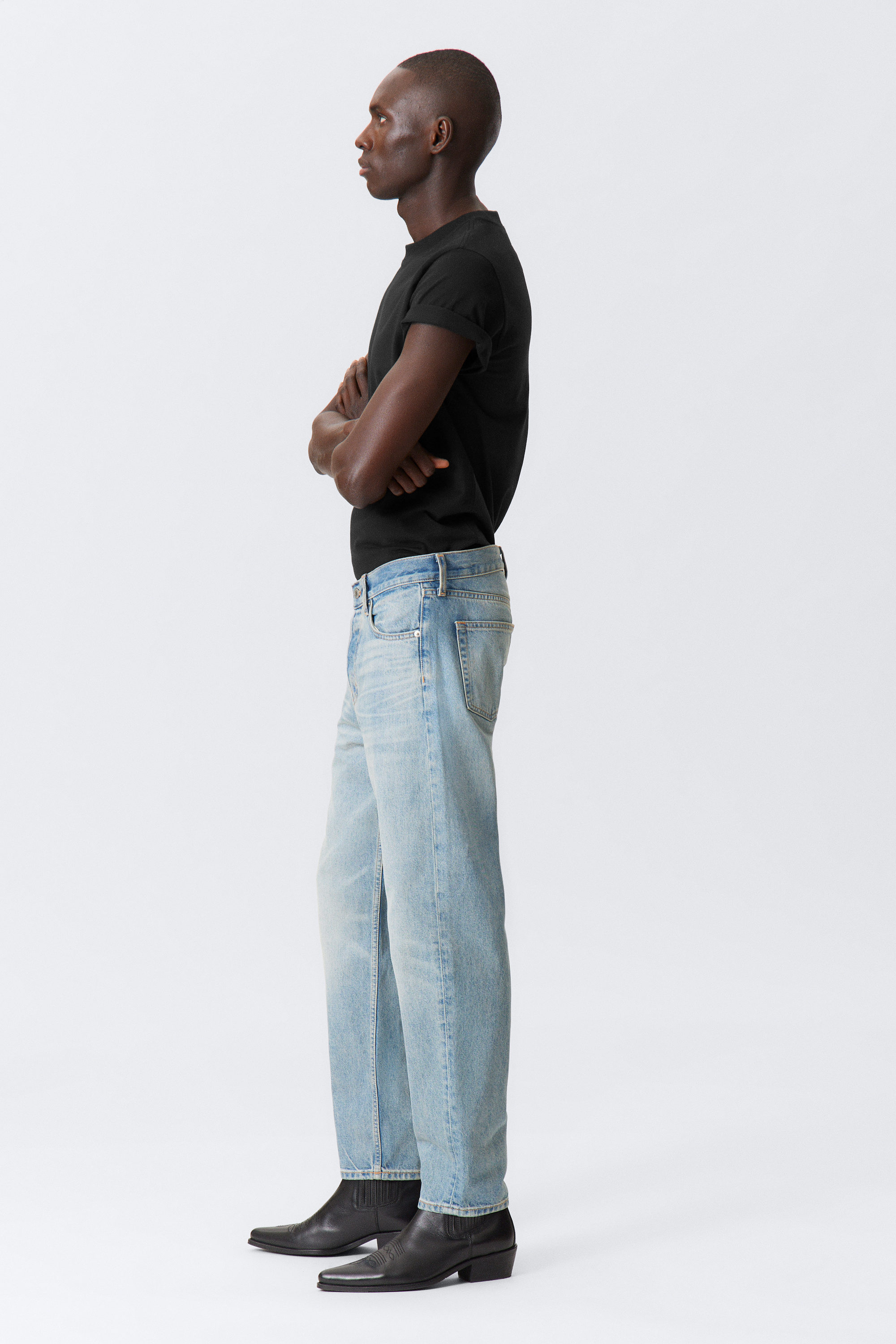 Seventeen Blue - Mittelblau - Ray Relaxed Tapered Leg Jeans - 2