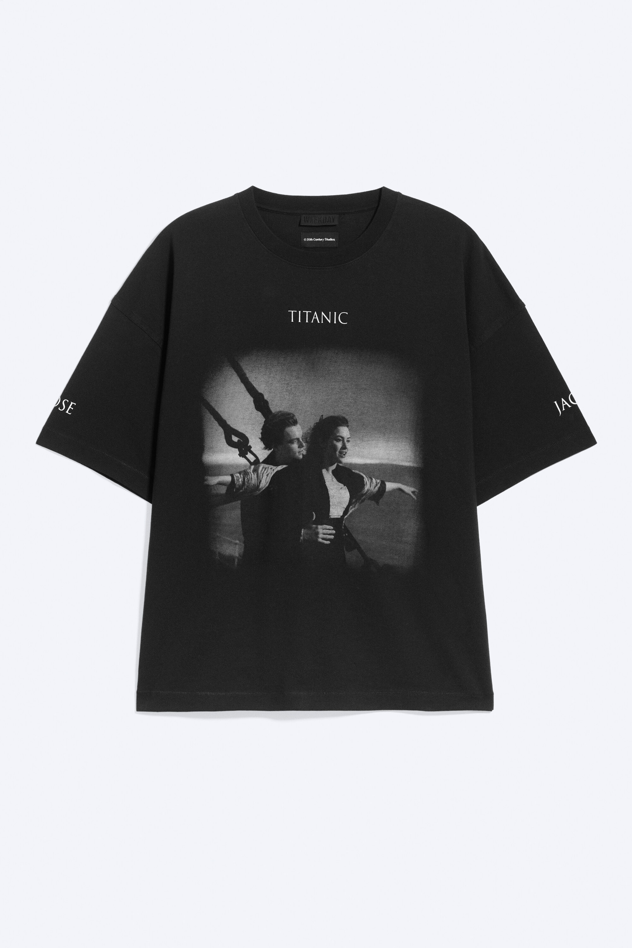 Noir délavé - T-shirt boxy ample Titanic - 4