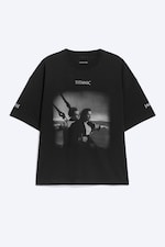 Noir délavé - T-shirt boxy ample Titanic - 4