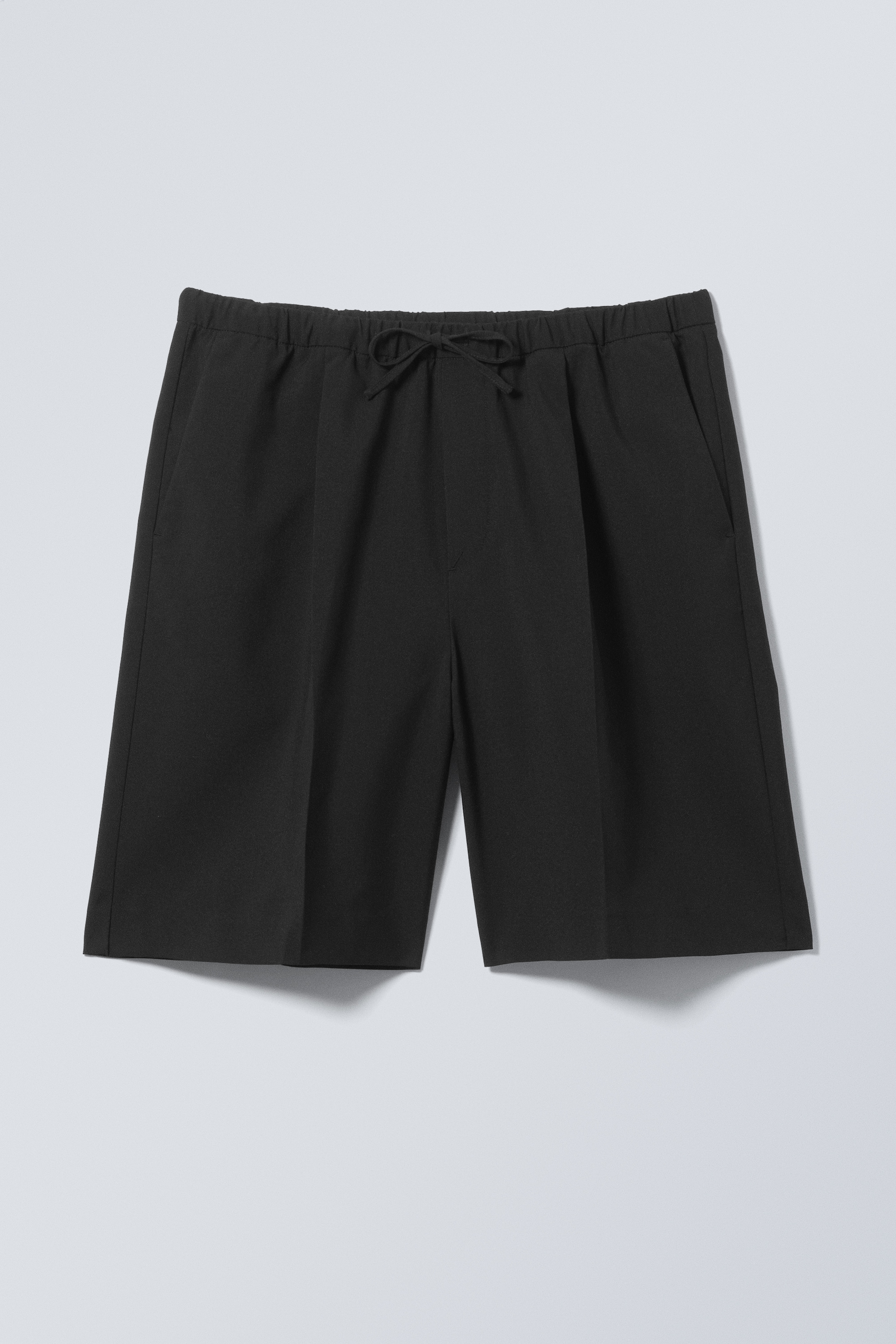 Größeres Bild anzeigen: Weite Twill-Anzugshorts mit Kordelzug - Schwarz - Men | H&M AT 5