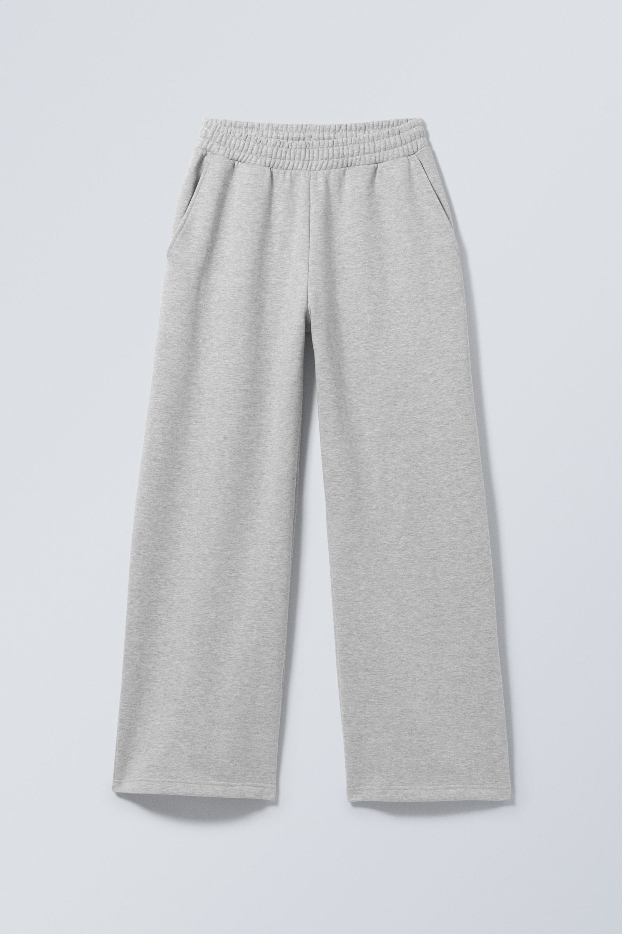 Grey Melange - Loose Long Heavyweight Sweatpants - 3