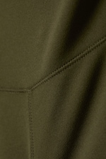 Dark Khaki Green - High Waisted Sports Tights - 1