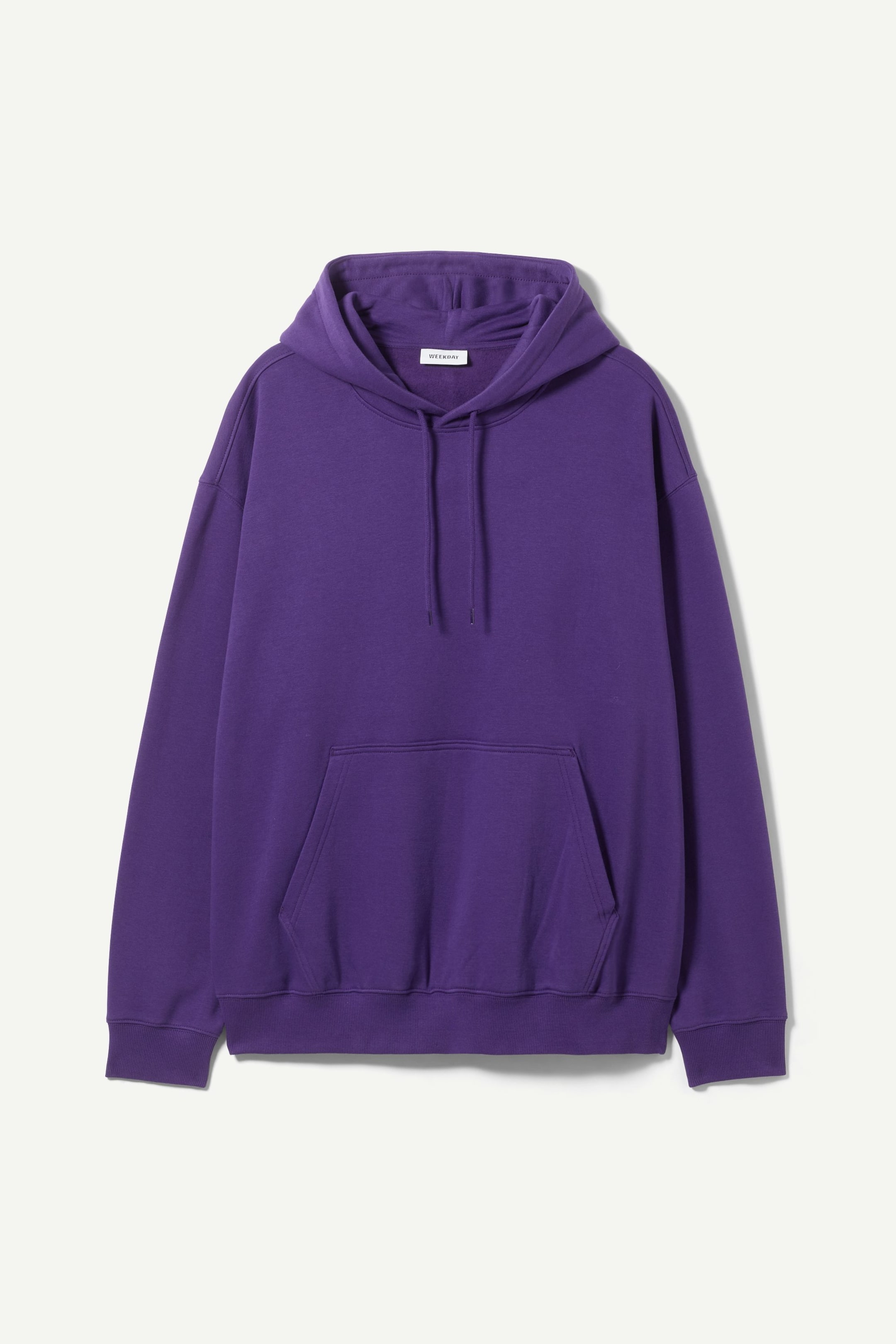 Purple - Oversized Midweight Hoodie - 0