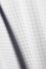 Printed White - Oversized Long Sleeve V-neck T-shirt - 1