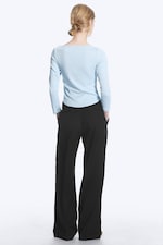 Black - Low Rise Suiting Trousers - 7