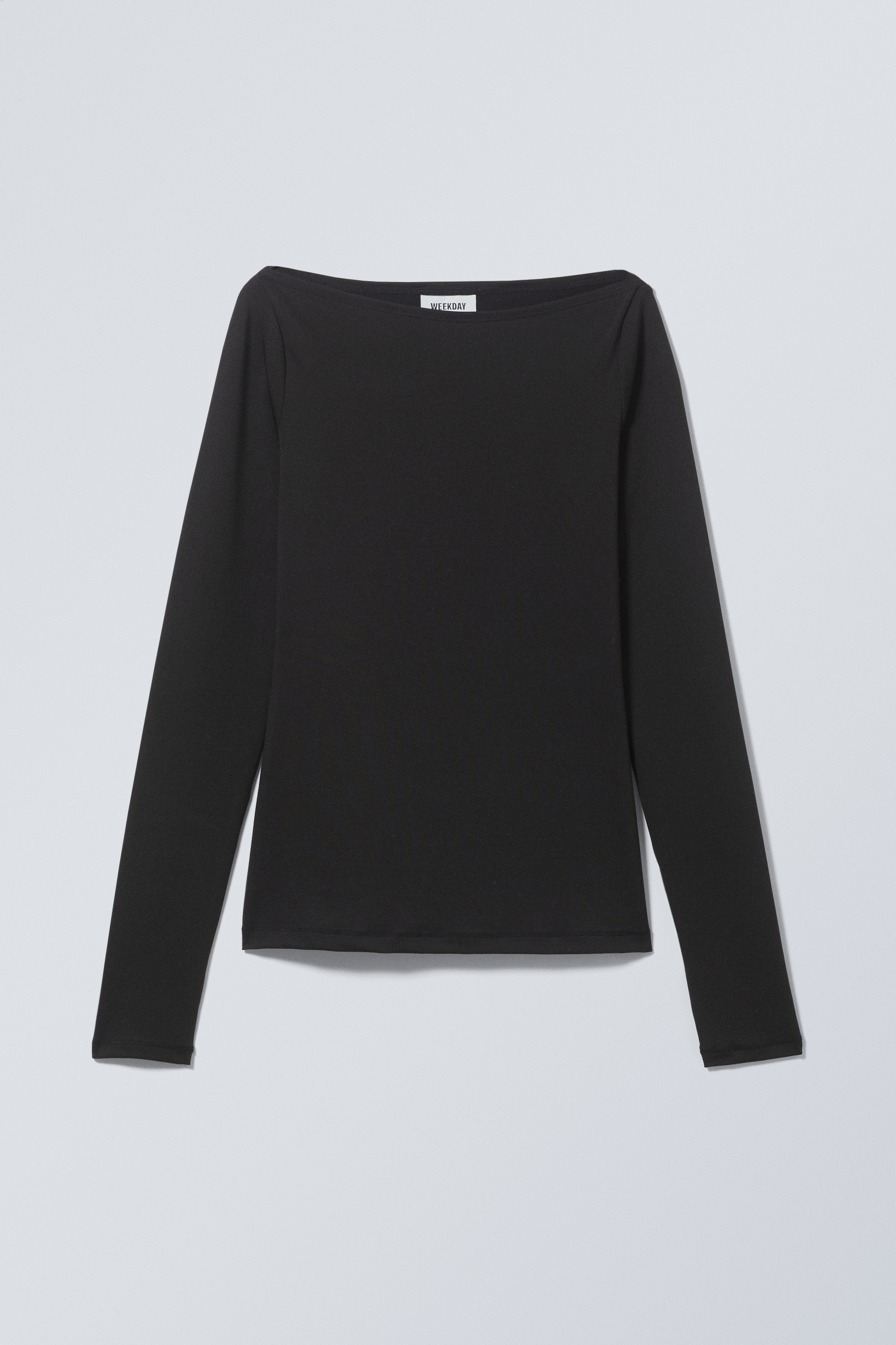 Black - Side Slit Long Sleeve - 0