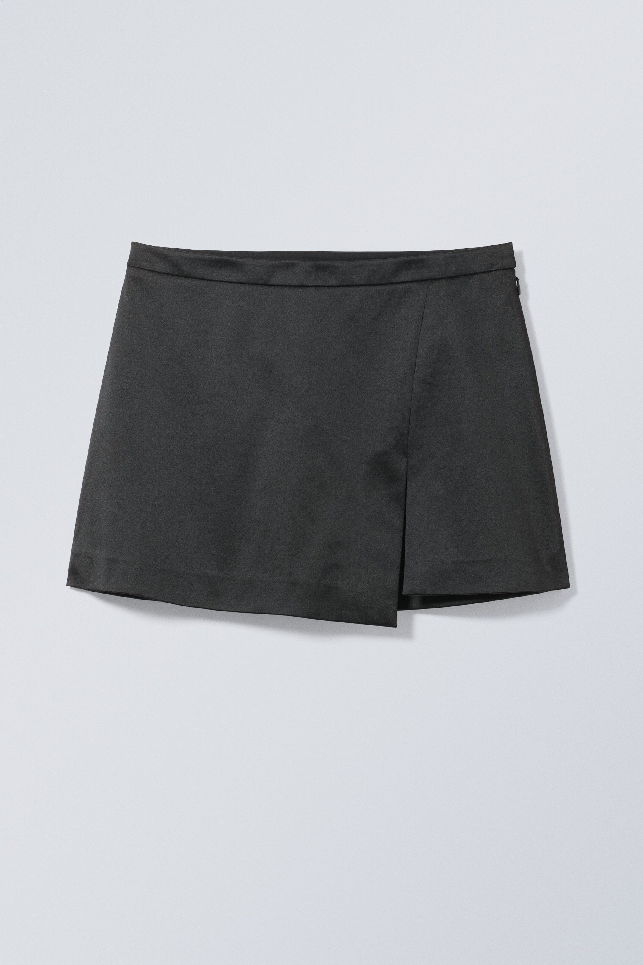 Black - Mel Satin Mini Skirt - 0