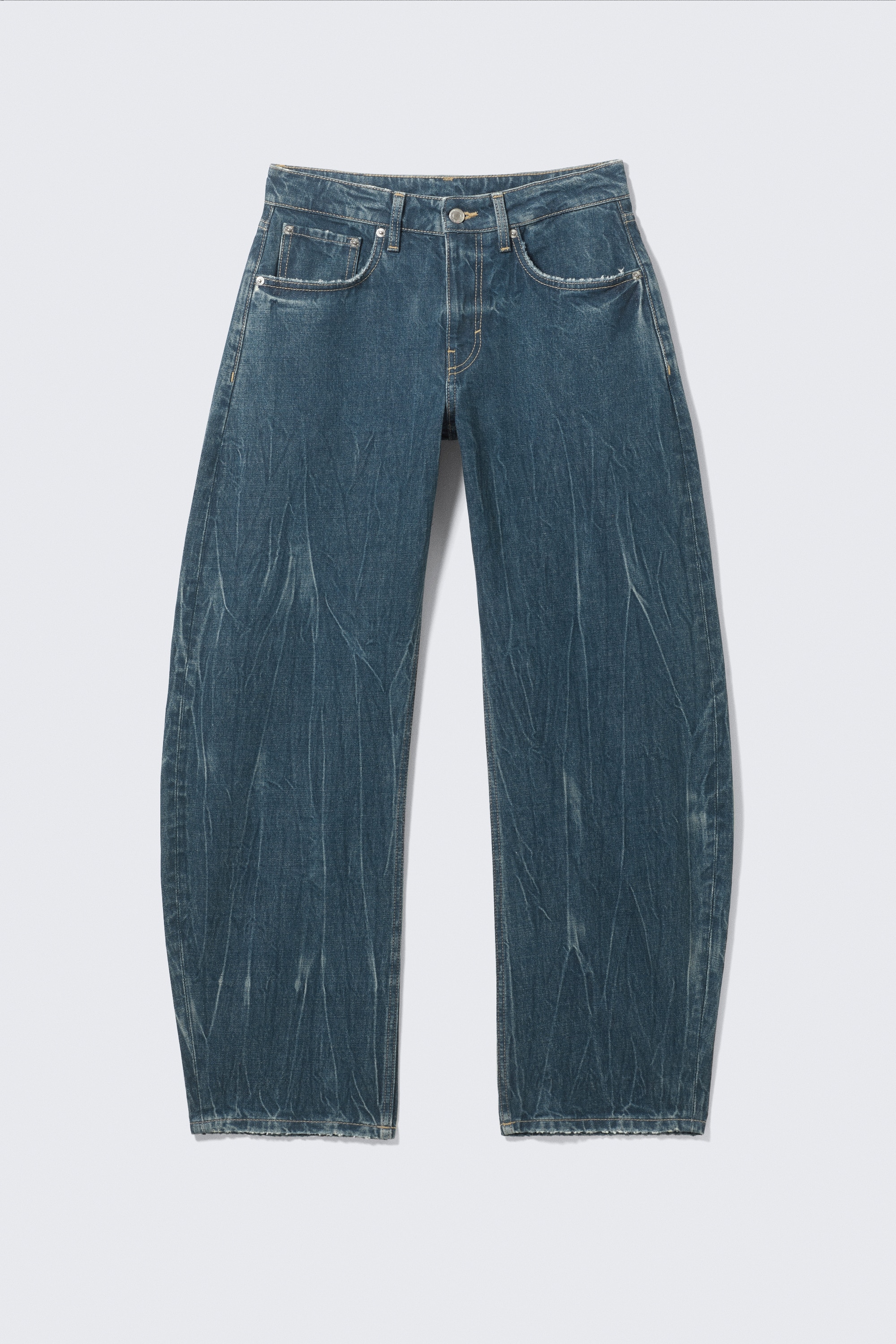 Abell Mid Rise Regular Cocoon Leg Jeans - Gnarly Blue - středně modrá/Seventeen Blue - Středně modrá/Canyon Grey - Středně šedá