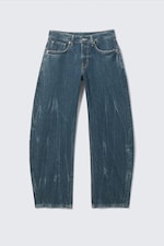 Gnarly Blue - Medium Blue - Abell Mid Rise Regular Barrel Leg Jeans - 5