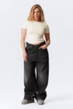 Deep Night - Black - Astro Loose Baggy Leg Jeans - 3