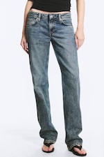 Second Blue – Medium Blue - Arrow normal jeans med lavt liv og rette ben - 1