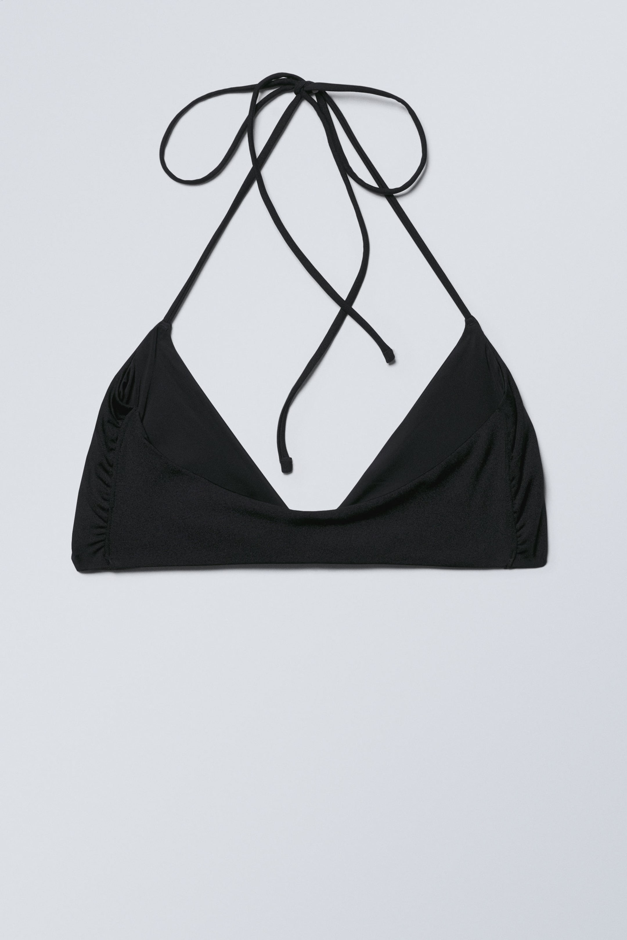 Schwarz - Neckholder Bikini-Oberteil - 5