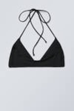 Schwarz - Neckholder Bikini-Oberteil - 5