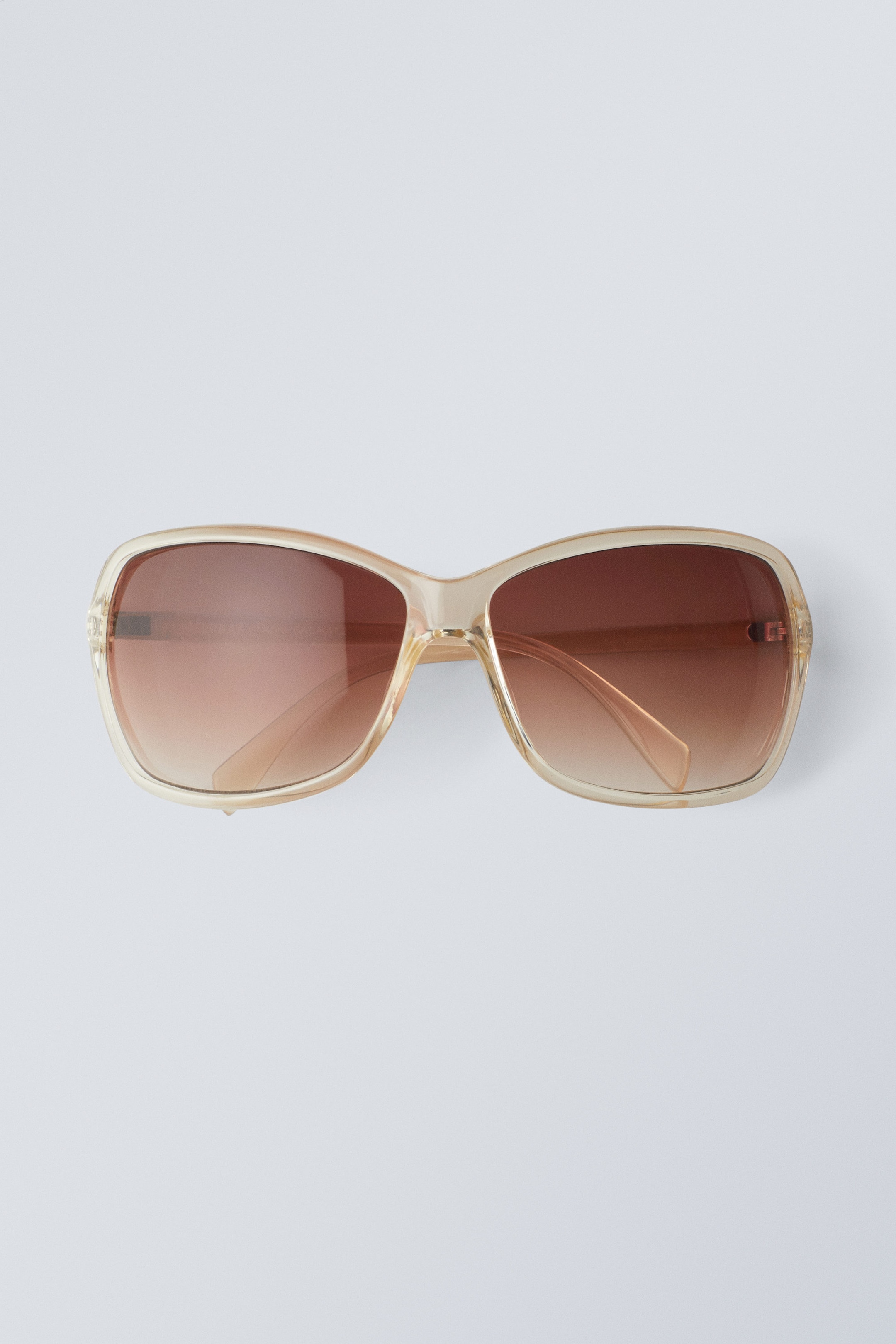 Transparent Dark Mole - Transparent Oval Sunglasses - 0