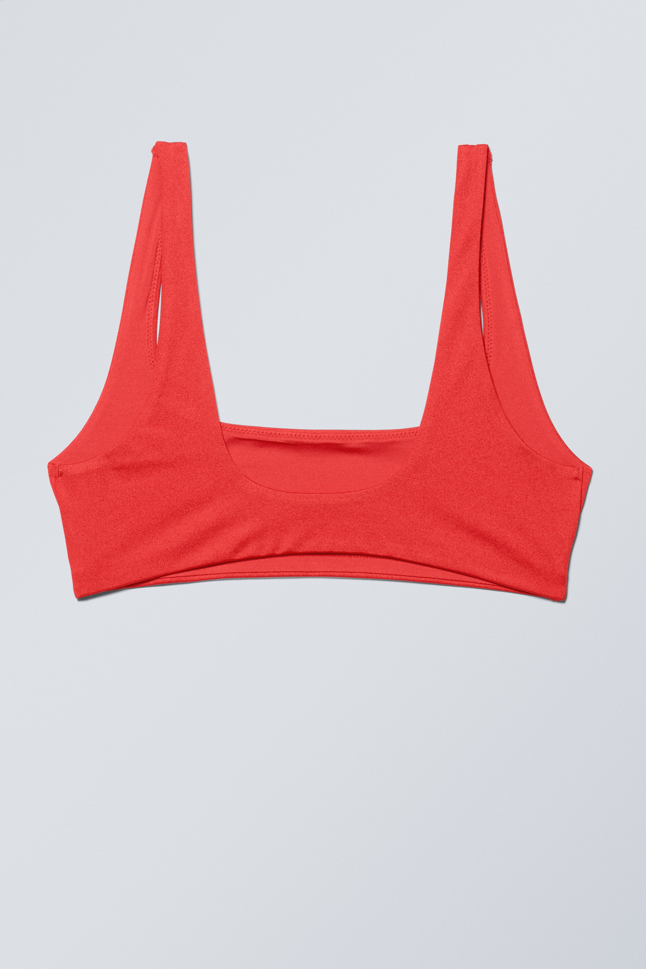 Glanzend rood - Sportieve bikinitop - 1