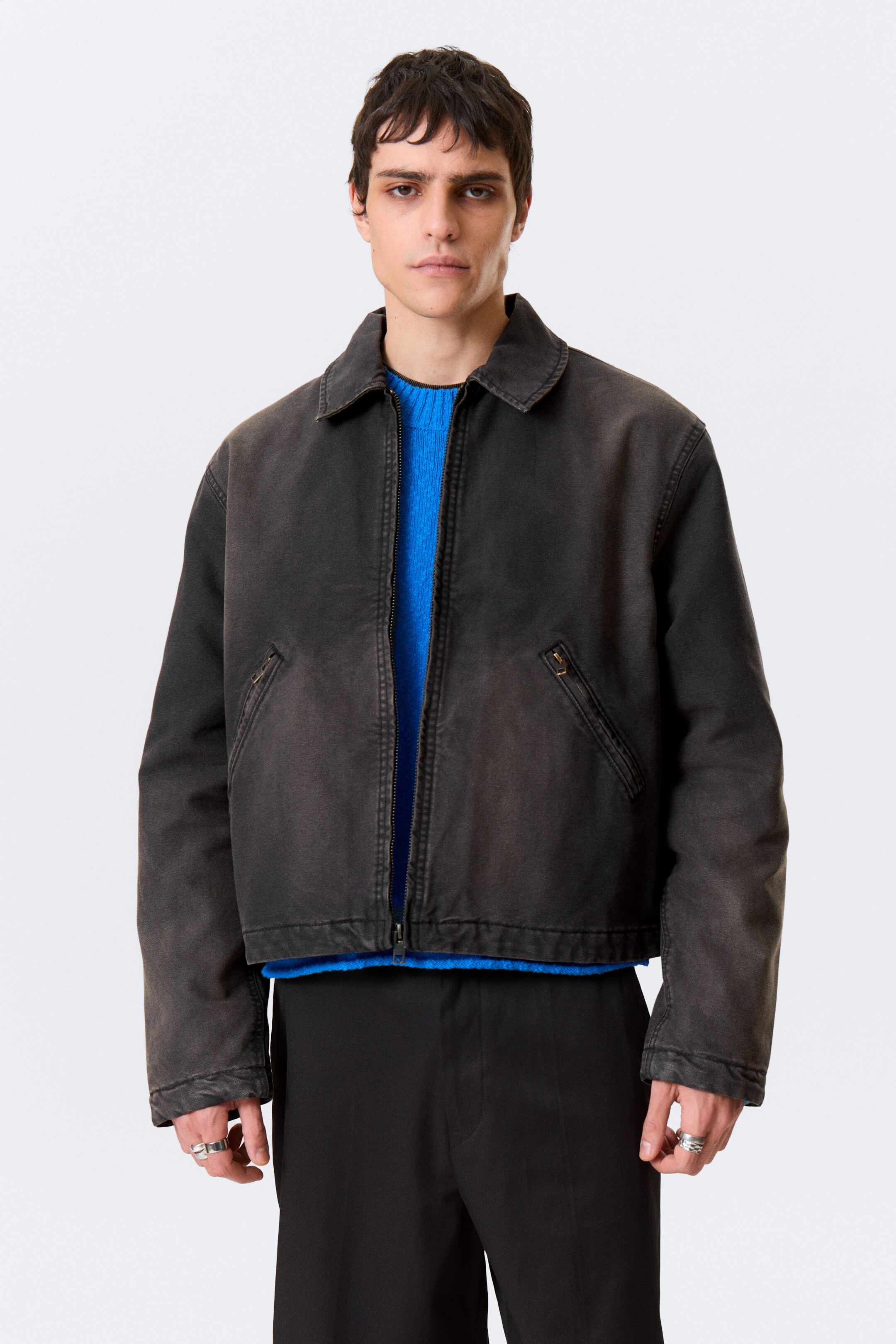 Visualizza immagine più grande: Giacca con zip e taglio dritto - Nero - UOMO | H&M IT 1