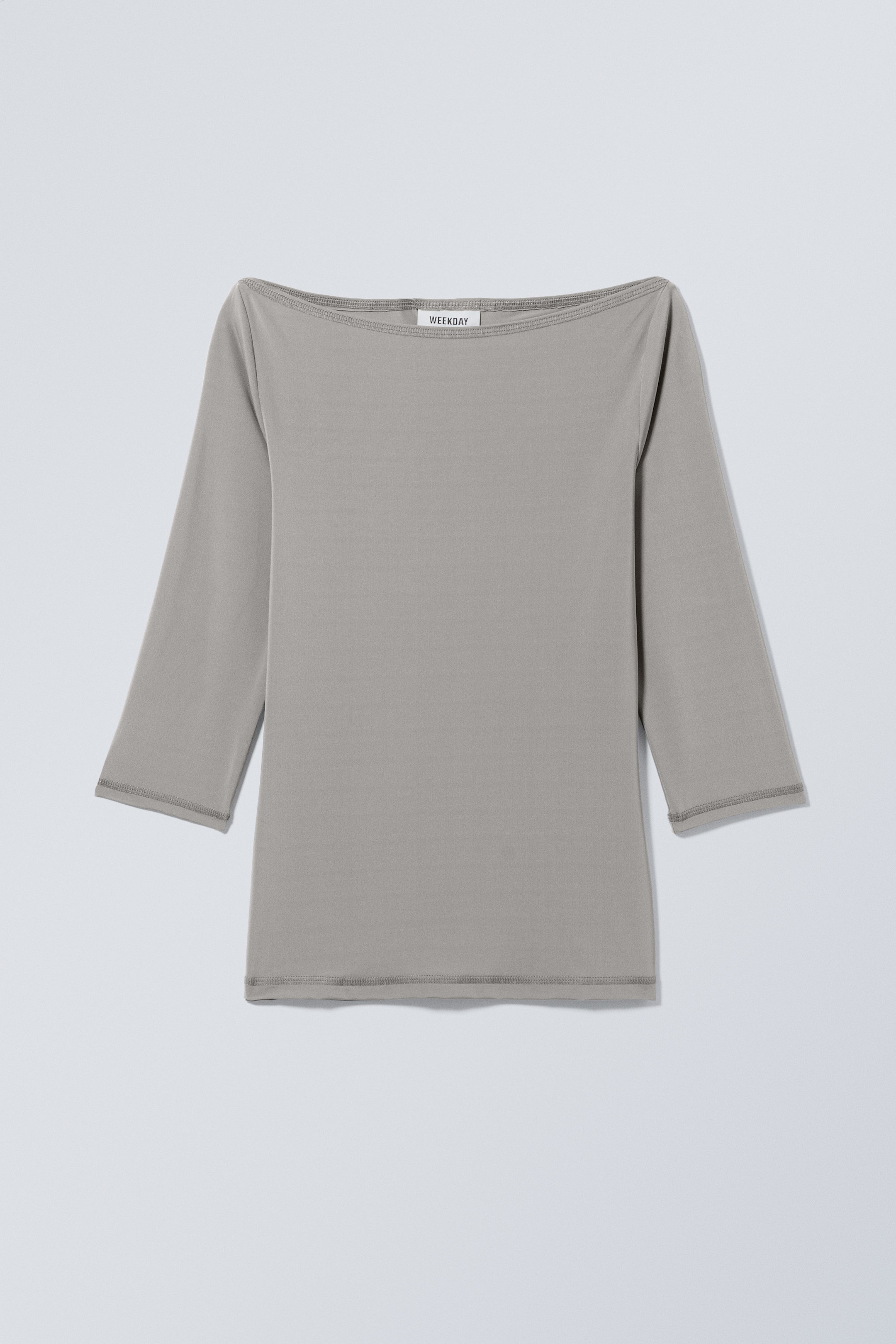 Steinbeige - Oberteil mit Dreiviertelarm Ciel - 0