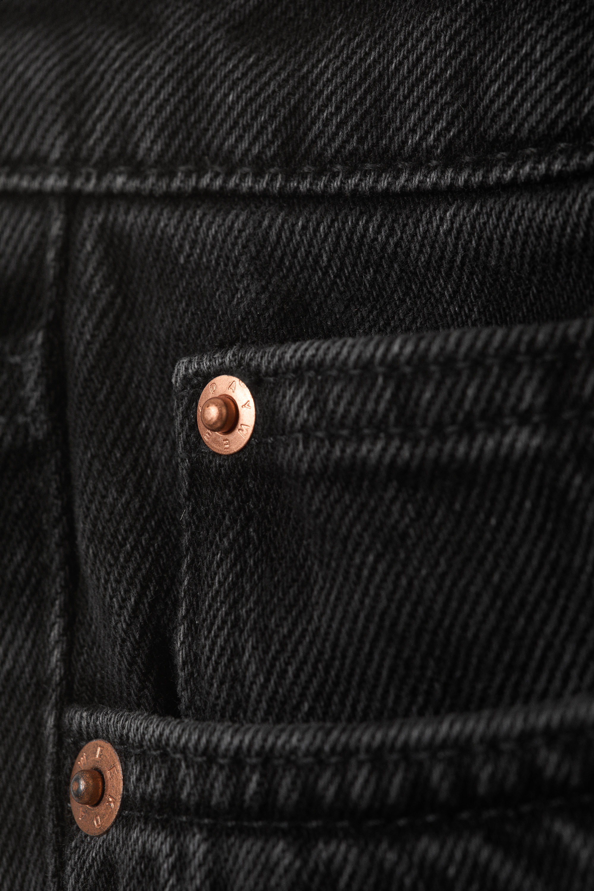 Tuned Black - Schwarz - Paz Mid Waist Loose Wide Leg Jeans - 3