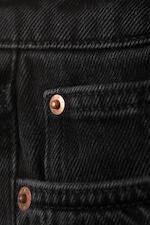 Tuned Black - Svart - Paz Mid Rise Wide Leg Jeans - 6