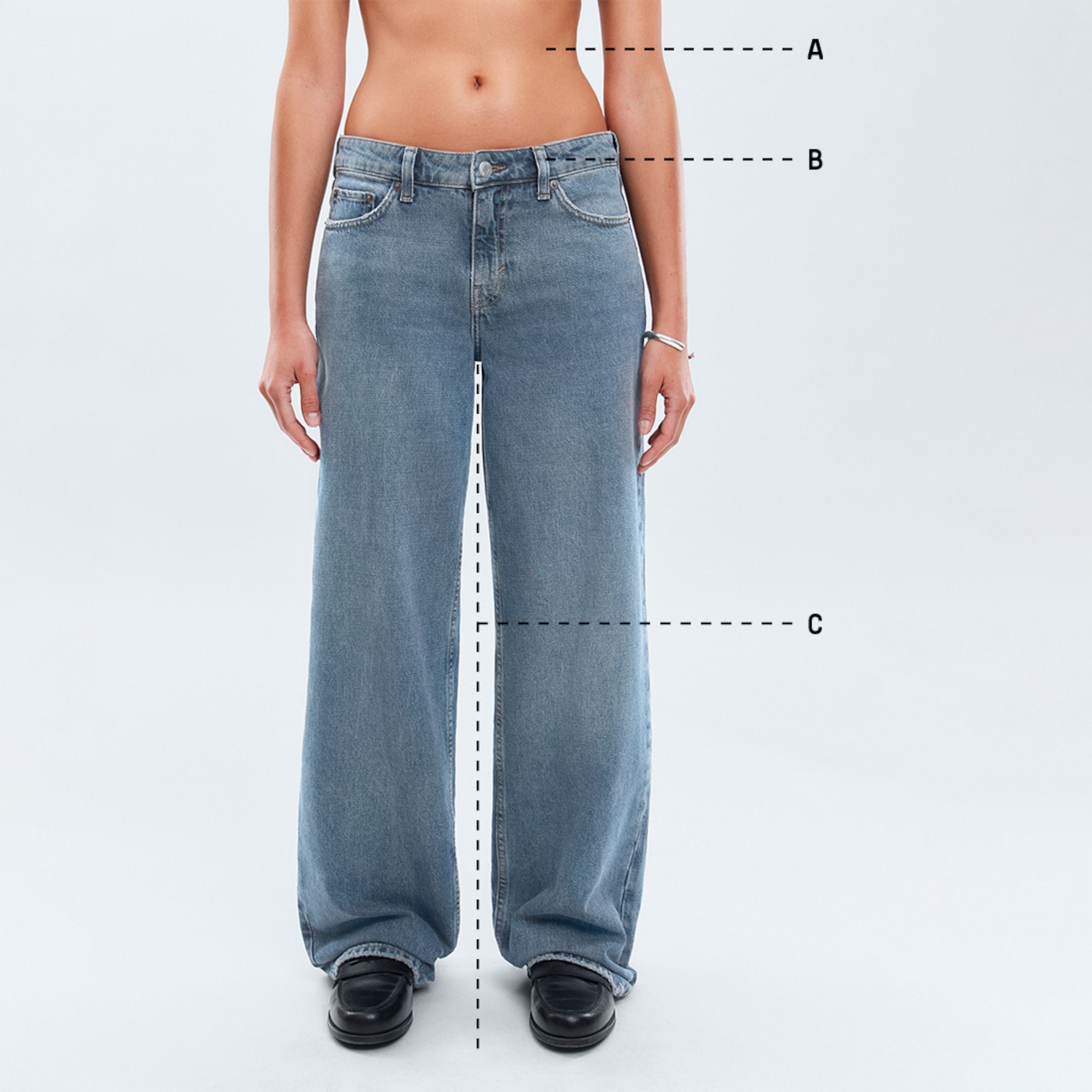 How to measure a pair of weekday jeans