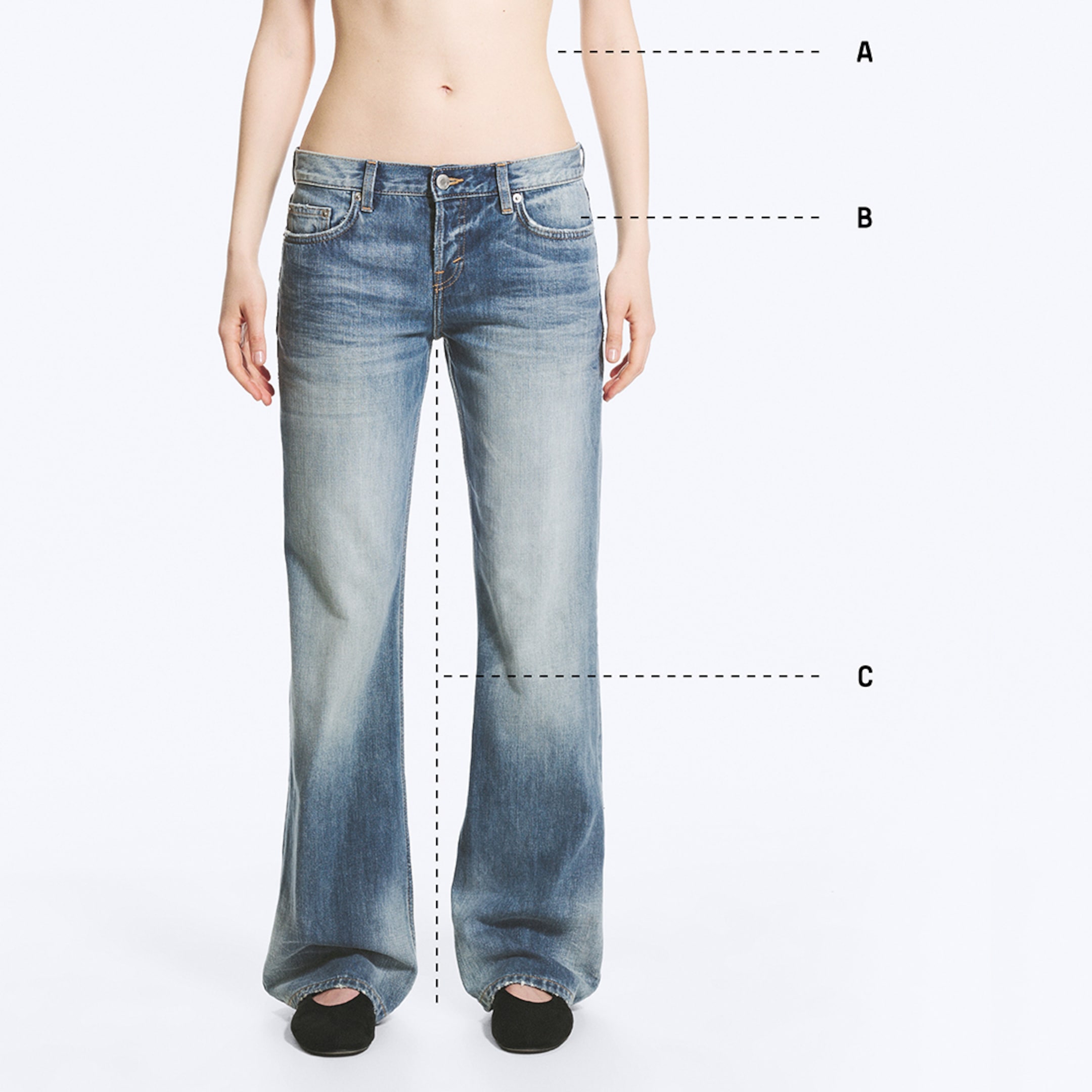 How to measure a pair of weekday jeans
