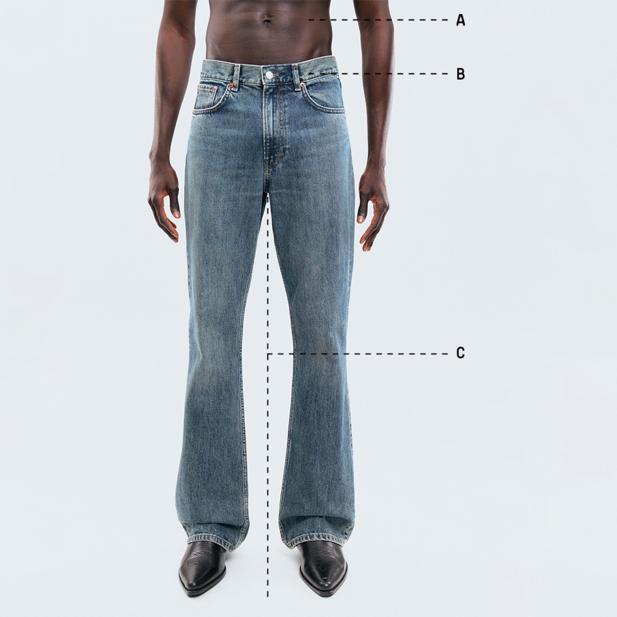 How to measure a pair of weekday jeans
