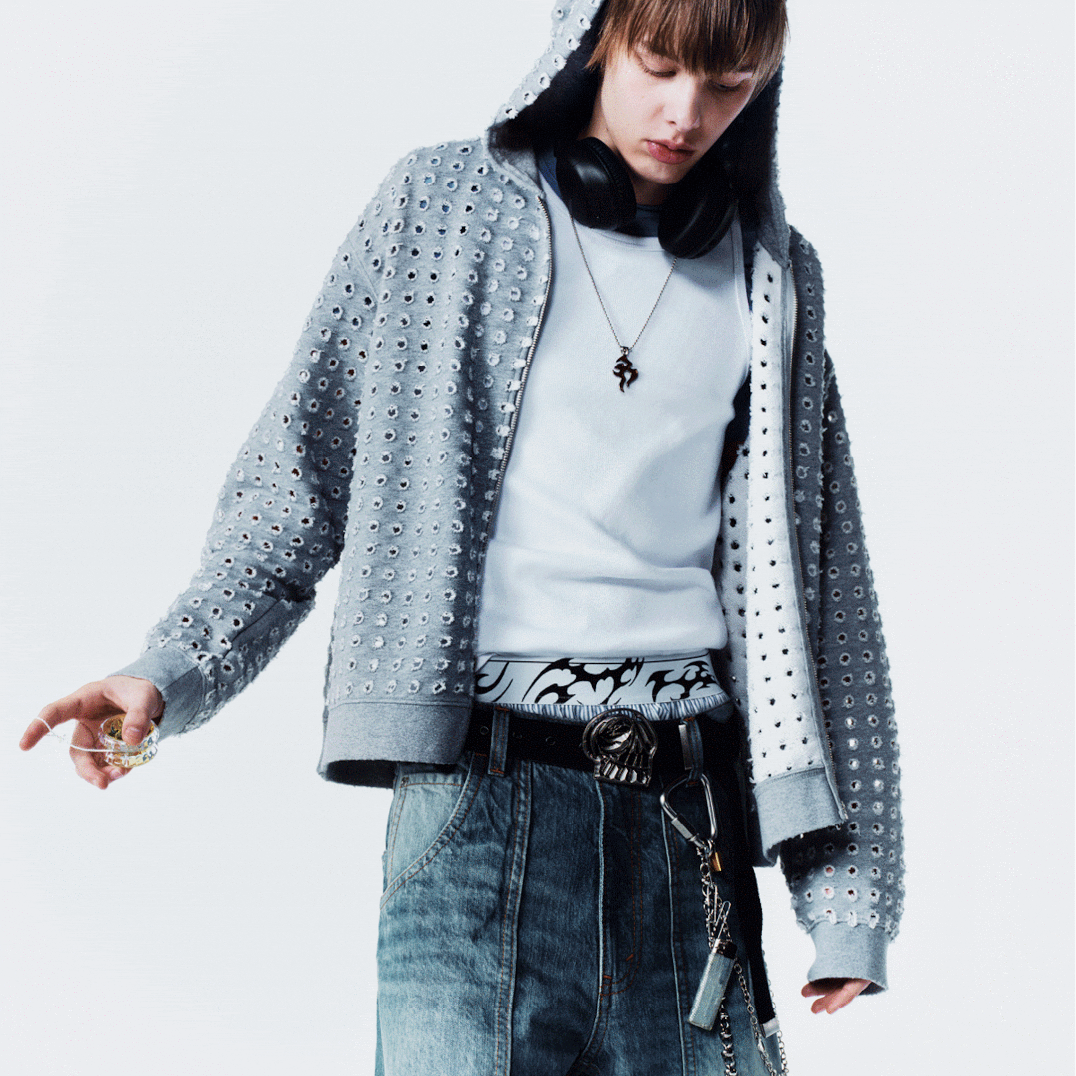 Women and Men wearing outfits from Cheap Monday collection