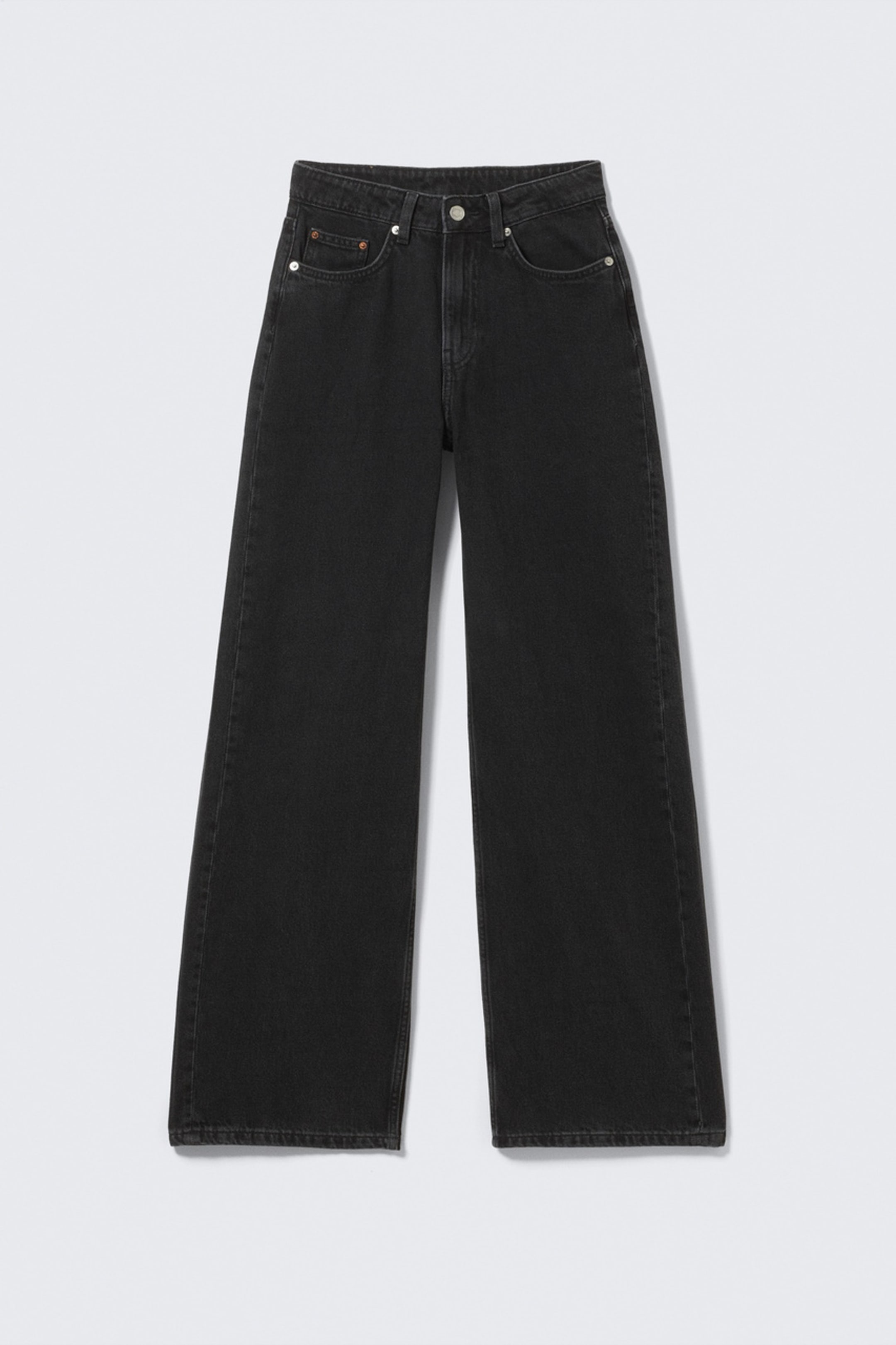 Tuned Black - Black - Missy Low Rise Loose Straight Leg Jeans