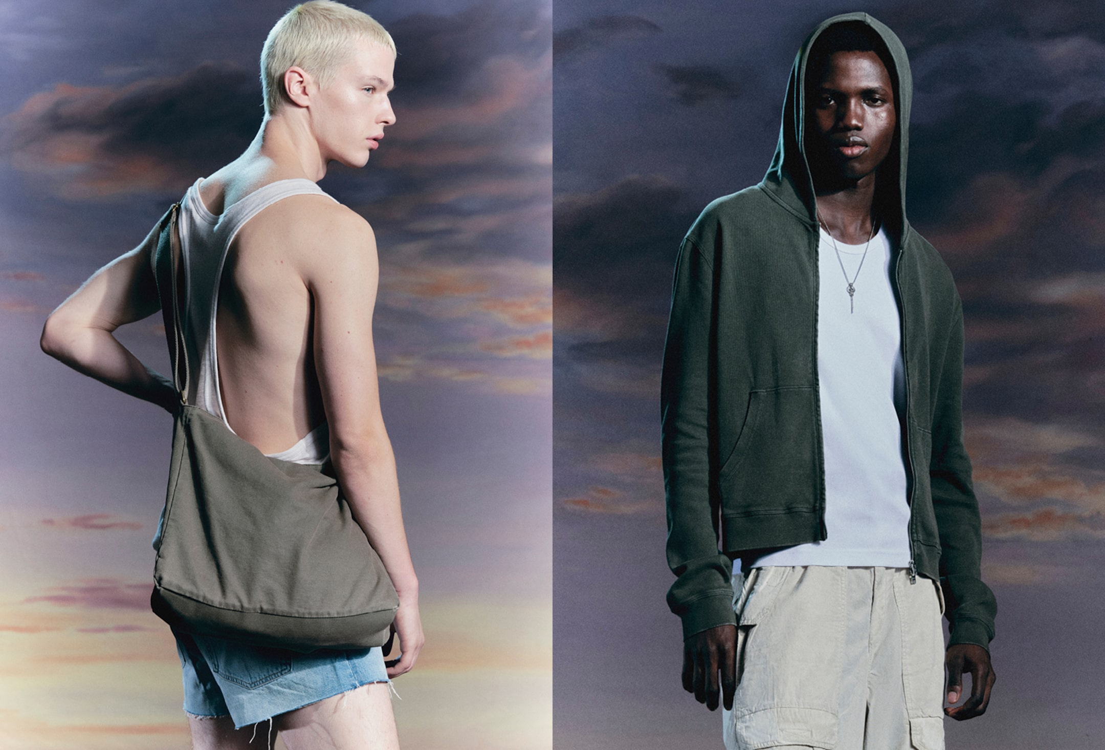 Two models wearing outfits from the Weekday Festival Edit