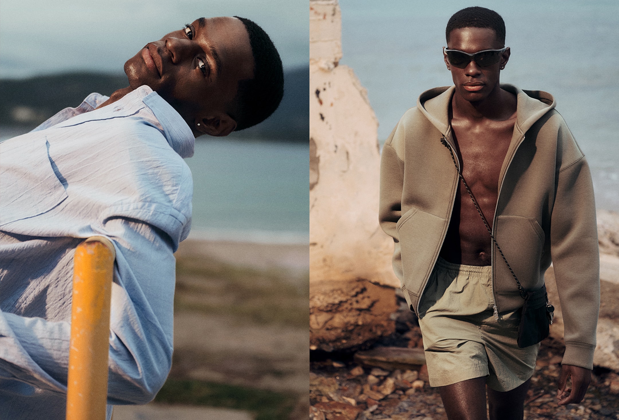 Two models wearing outfits from the Weekday Festival Edit