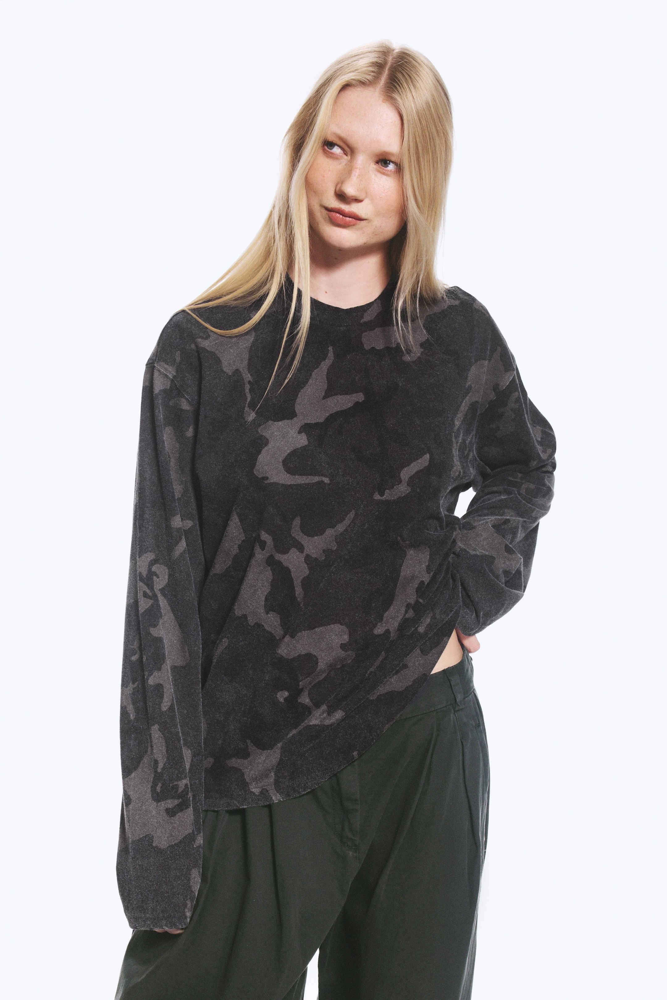 Dusty Camo - Printed Long-sleeved top