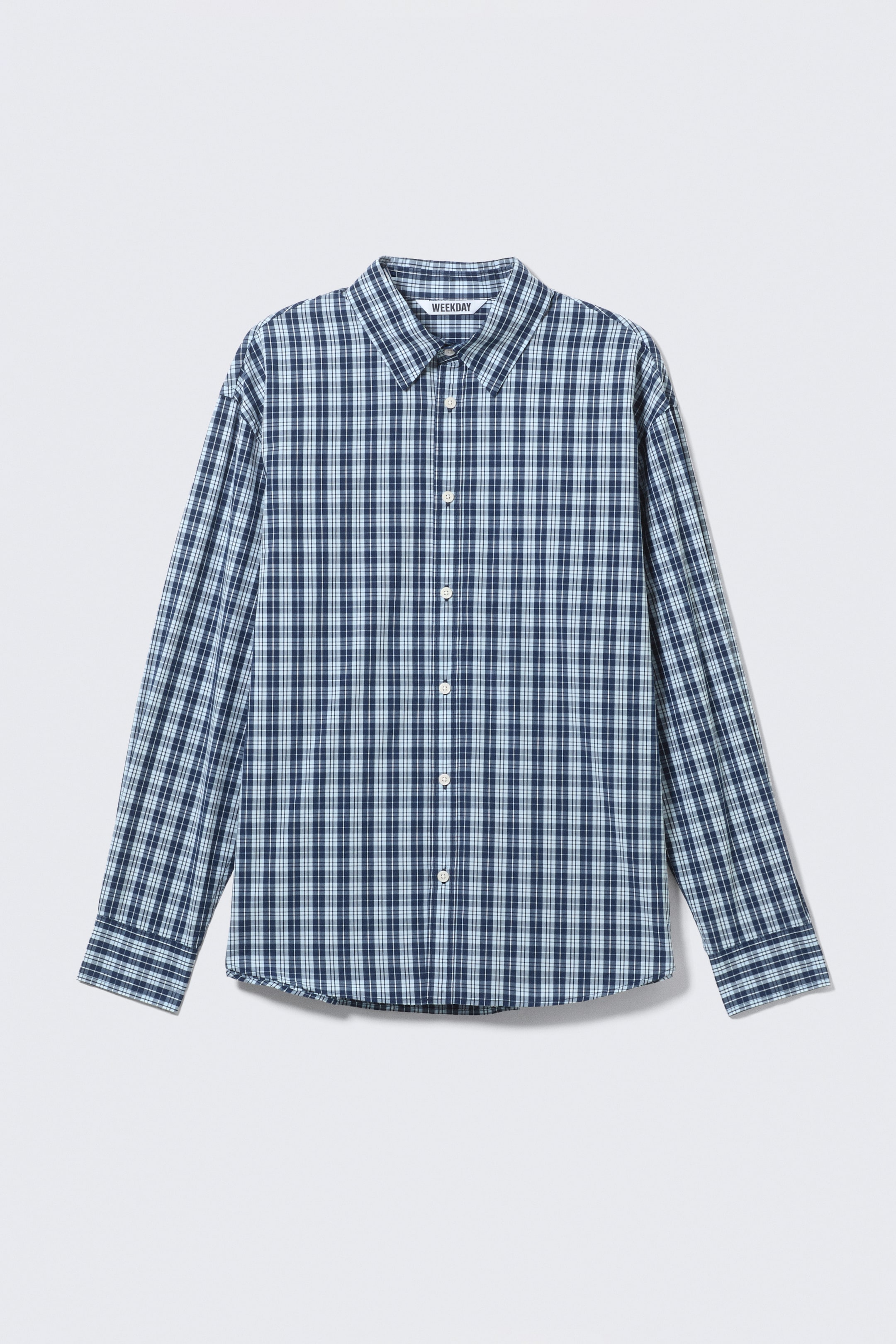 Checked Blue - Oversized Checked Shirt