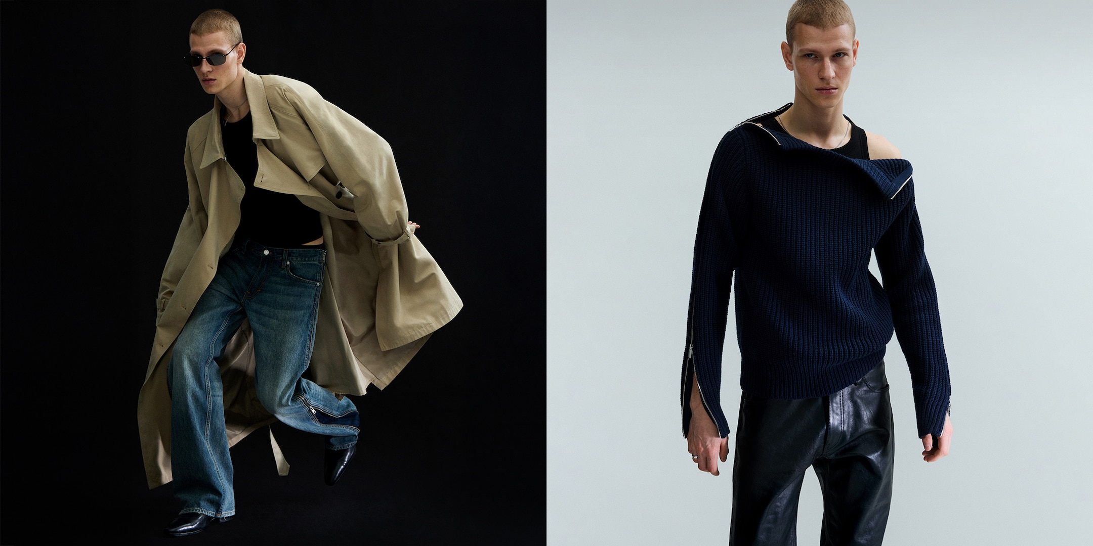 Person wearing clothing from Weekdays Men's Limited edition capsule