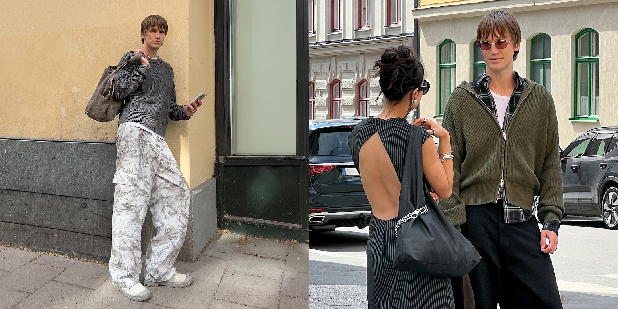 Model wearing clothing from the 2025 Weekday collection