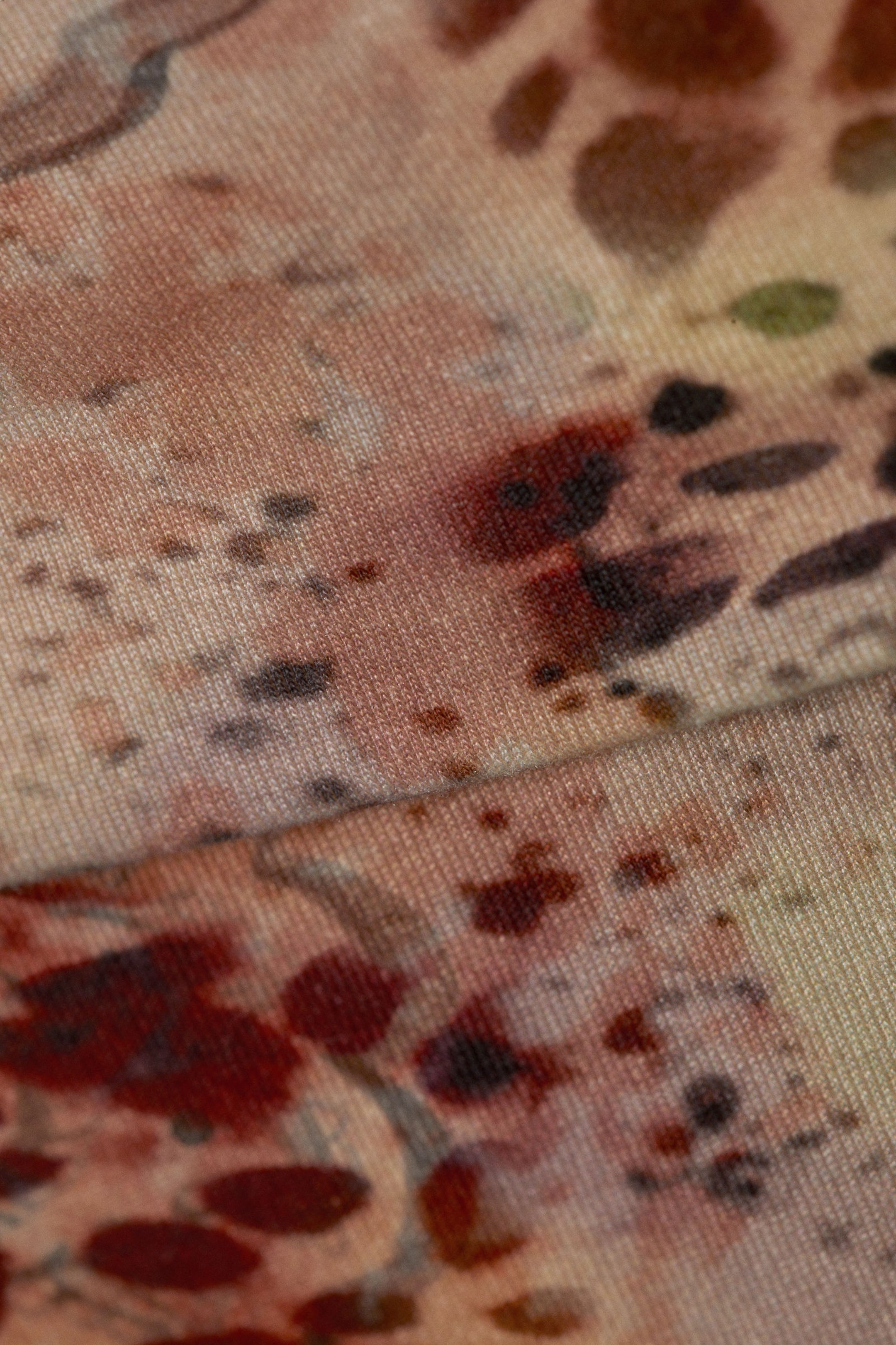 Pink - Leopard-Paisley Pattern - Printed Low Waist Flared Pyjama Trousers - 4