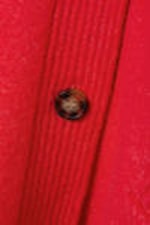 Bright Red Melange - Relaxed knitted cardigan - 4